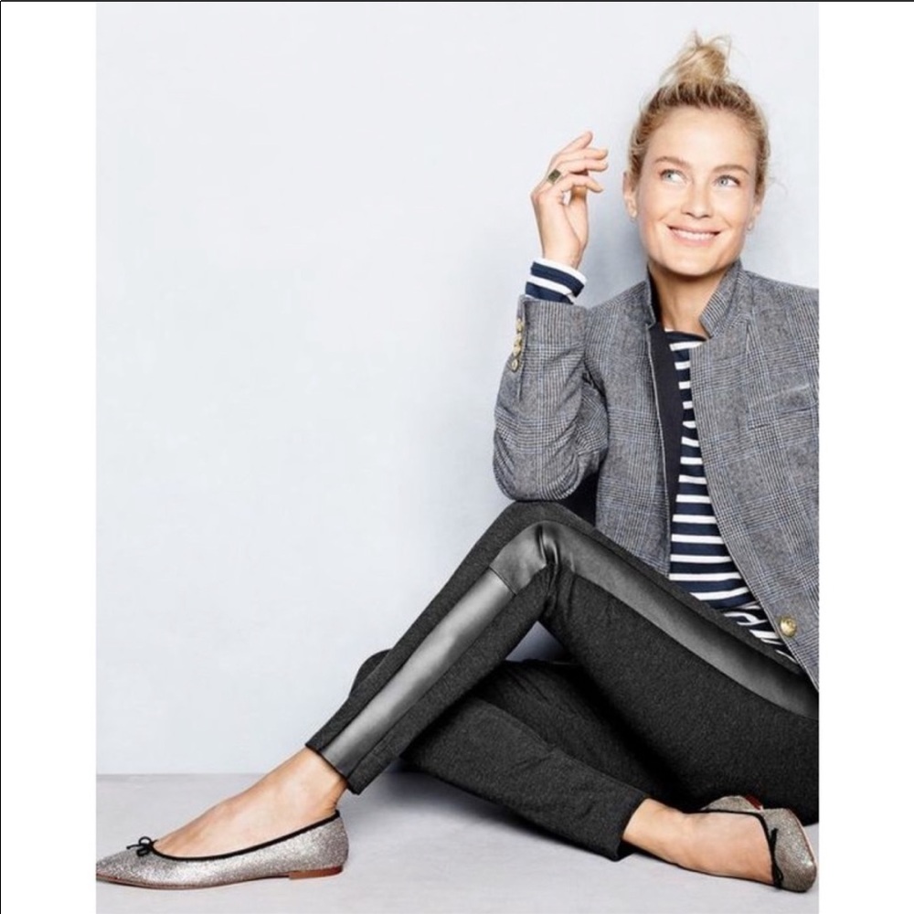 JCrew Gigi Pant with Leather